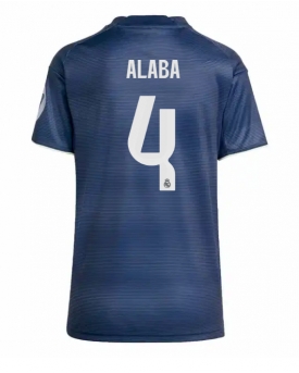 Billige Fotballdrakt Real Madrid David Alaba #4 Replika Bortedrakt Dame 2025-26 Kortermet Billige Fotballdrakt Real Madrid David Alaba #4 Replika Bortedrakt Dame 2025-26 Kortermet